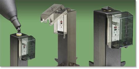 outdoor electrical box mounting post|electrical receptacle on post mounted.